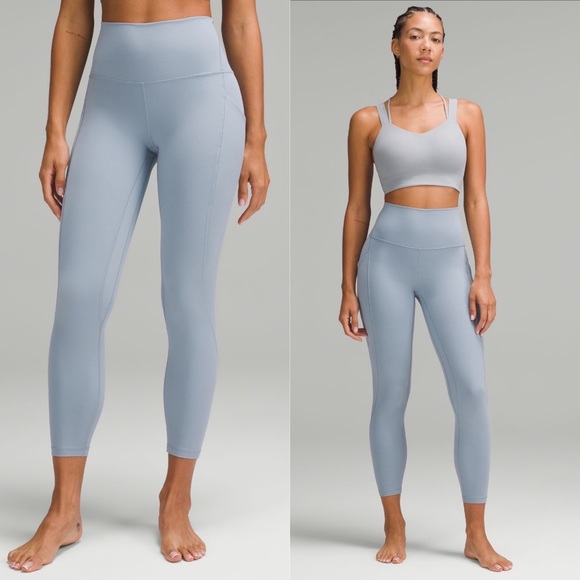 lululemon Align High-Rise Pant with Pockets 25" Concrete Blue SZ 6 - Picture 9 of 9